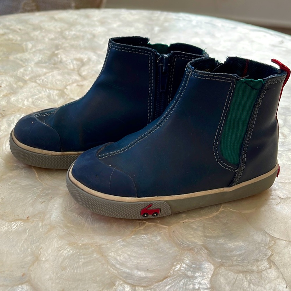 See Kai Run Kirby Navy Leather